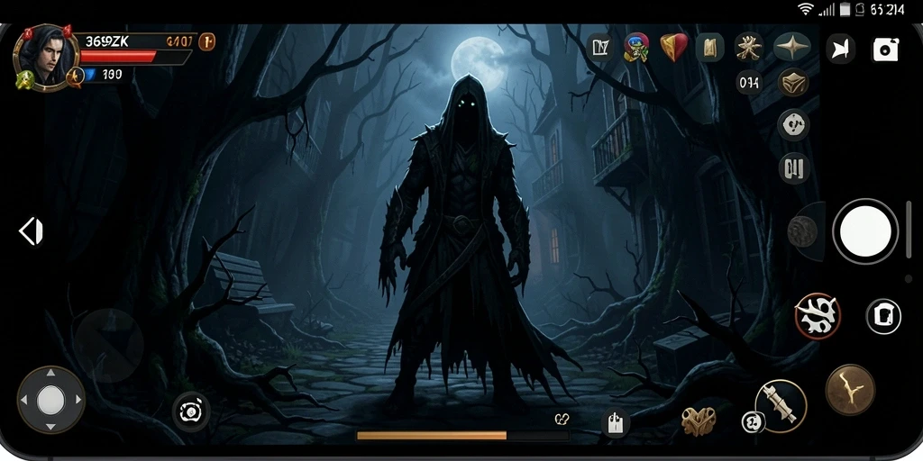 Grafis mengerikan dari gameplay 369ZK di tengah kegelapan.