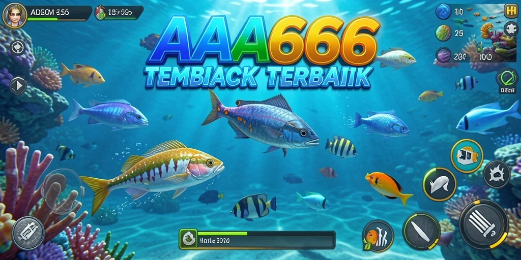 Tampilan gameplay menembak ikan yang seru di AA666.
