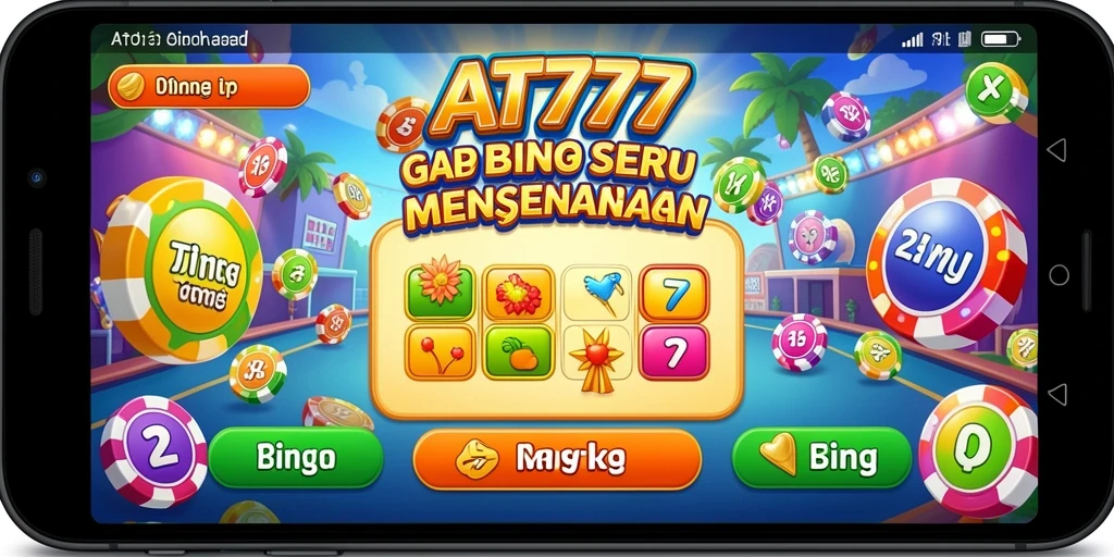 Tampilan gameplay Bingo dalam AT777 yang menarik dan interaktif.