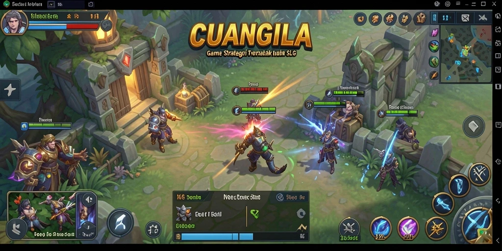 Tampilan gameplay seru dengan strategi yang mendebarkan.