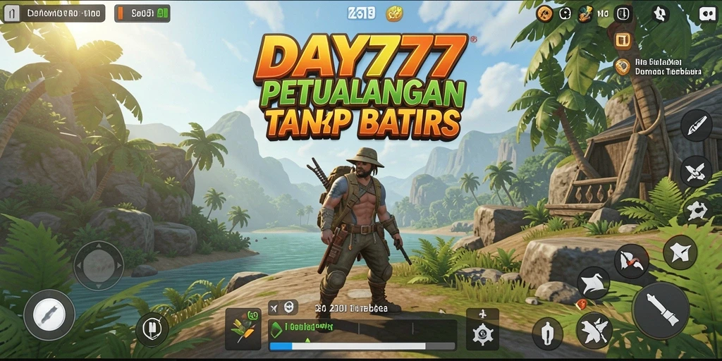 Tampilan gameplay Open World yang menakjubkan dalam DAY777.