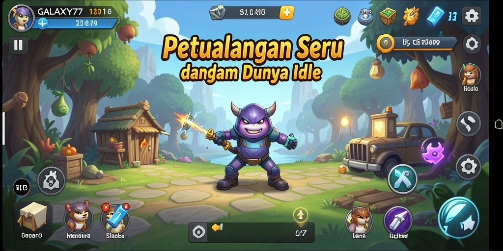 Tampilan menarik dari gameplay GALAXY77 yang memukau.