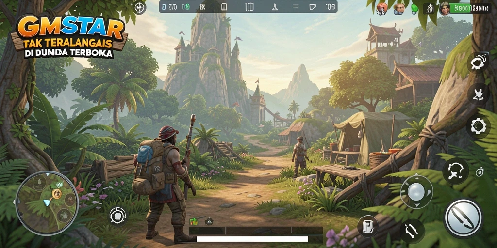 Gambaran gameplay GMSTAR yang menakjubkan dalam dunia Open World.
