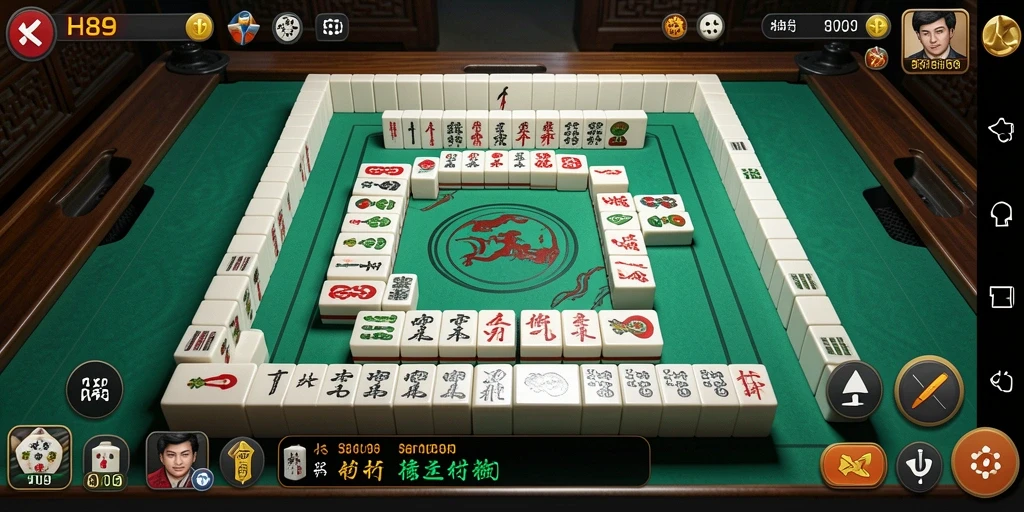Screenshot H89 menampilkan gameplay menarik dari permainan Mahjong.
