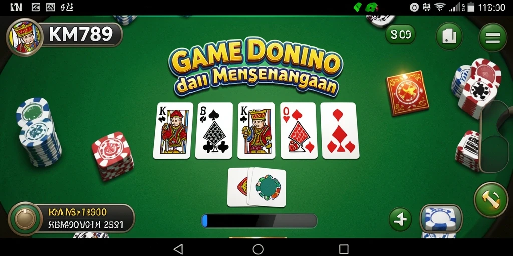 Tampilan gameplay KM789 yang seru dan kompetitif dalam permainan Domino.