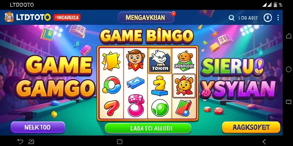 Tampilan gameplay utama LTDTOTO dalam permainan Bingo yang mengasyikkan.