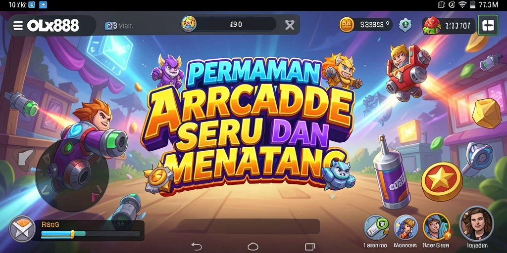Tampilan gameplay seru dari OLX888 yang mengasyikkan.