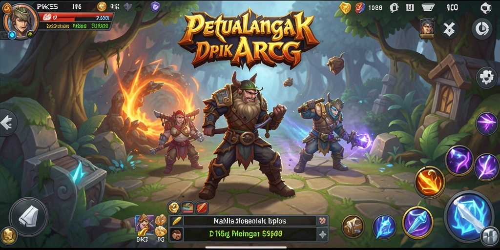 Screenshot gameplay PK55 menampilkan aksi seru dan pertarungan epik di dunia ARPG.