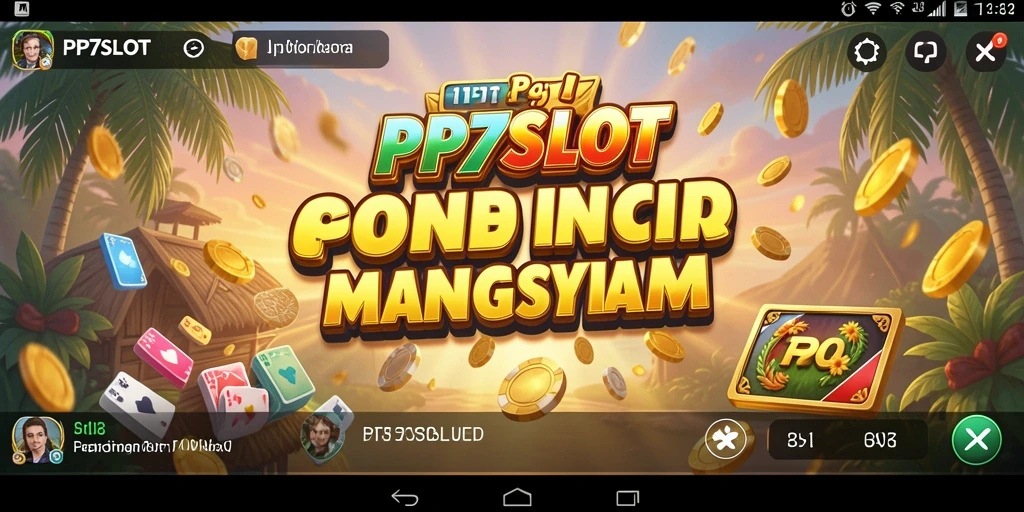 Tampilan gameplay seru PP7SLOT dengan mesin slot berwarna-warni.
