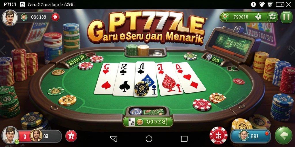 Screenshot gameplay menampilkan pemain yang asyik bermain Gaple.