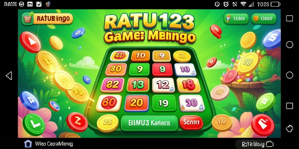 Tampilan gameplay seru permainan Bingo RATU123 yang menarik.