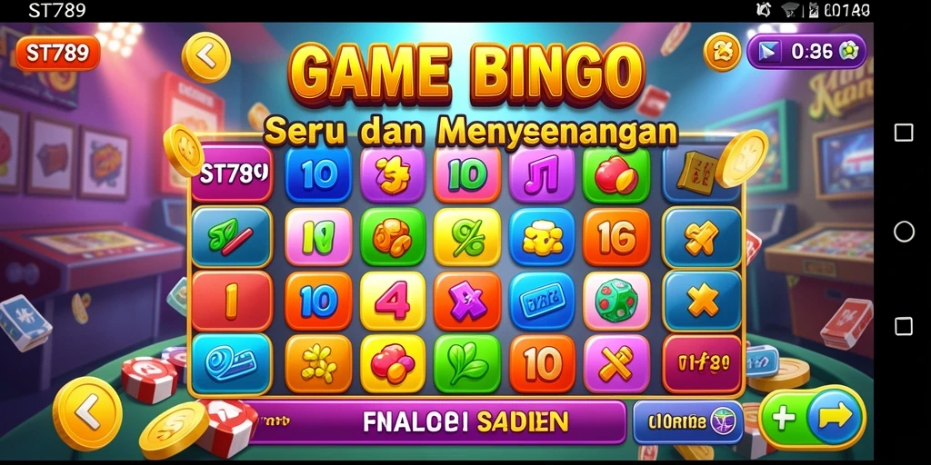 Tangkapan layar permainan Bingo ST789 dengan interaksi pemain yang seru.