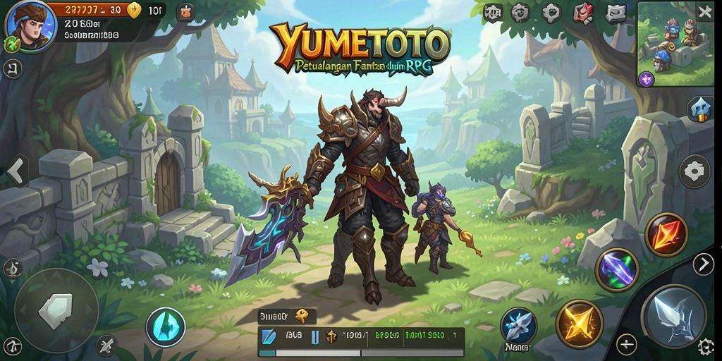 Tampilan gameplay YUMETOTO yang memukau dan dinamis.